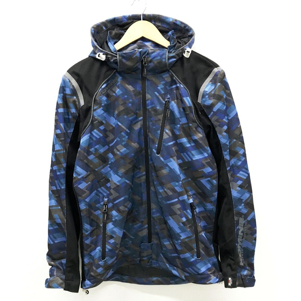 KOMINE コミネ JK-135 フルメッシュパーカ ブルー系 M