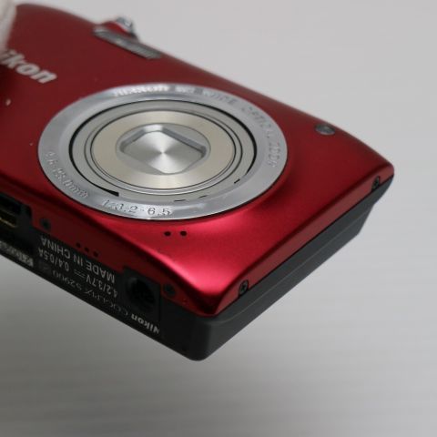 中古 COOLPIX S2900 レッド 即日発送 コンデジ Nikon 本体 土日祝発送