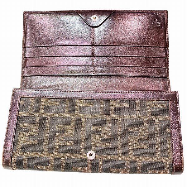 フェンディ Fendi ズッカ柄 2266.30851.099 長財布 2つ折り財布 ユニ