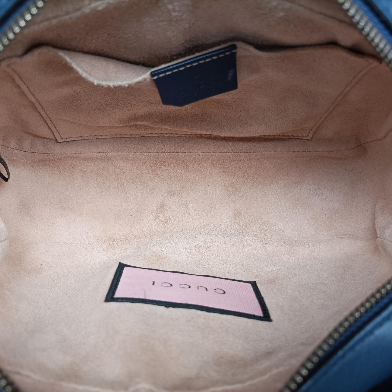 グッチGucciGGマーモントブルーレザー447632F020853260