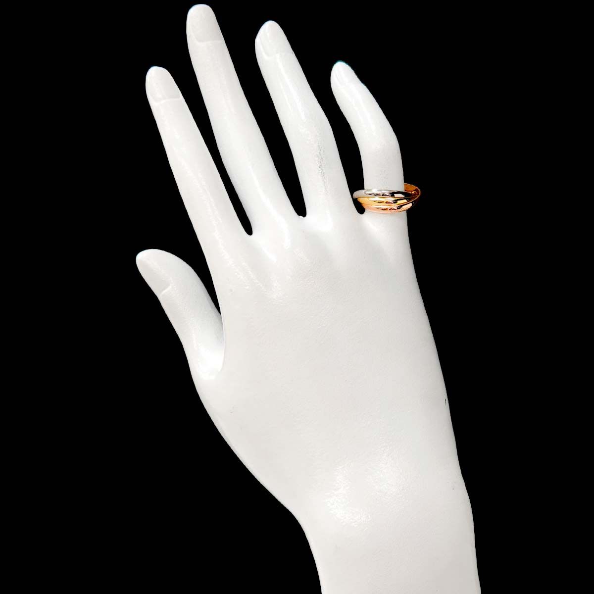Cartier トリニティSM 48 カルティエ Cartier トリニティ スモール #48 リング K18 YG WG