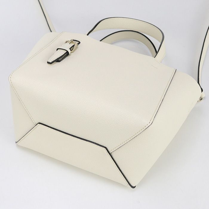 25FW◆関送込【VALEXTRA】マイクロ*カーフスキン*バケットバッグ Valextra ヴァレクストラ マイクロ ショルダー バケットバッグ
