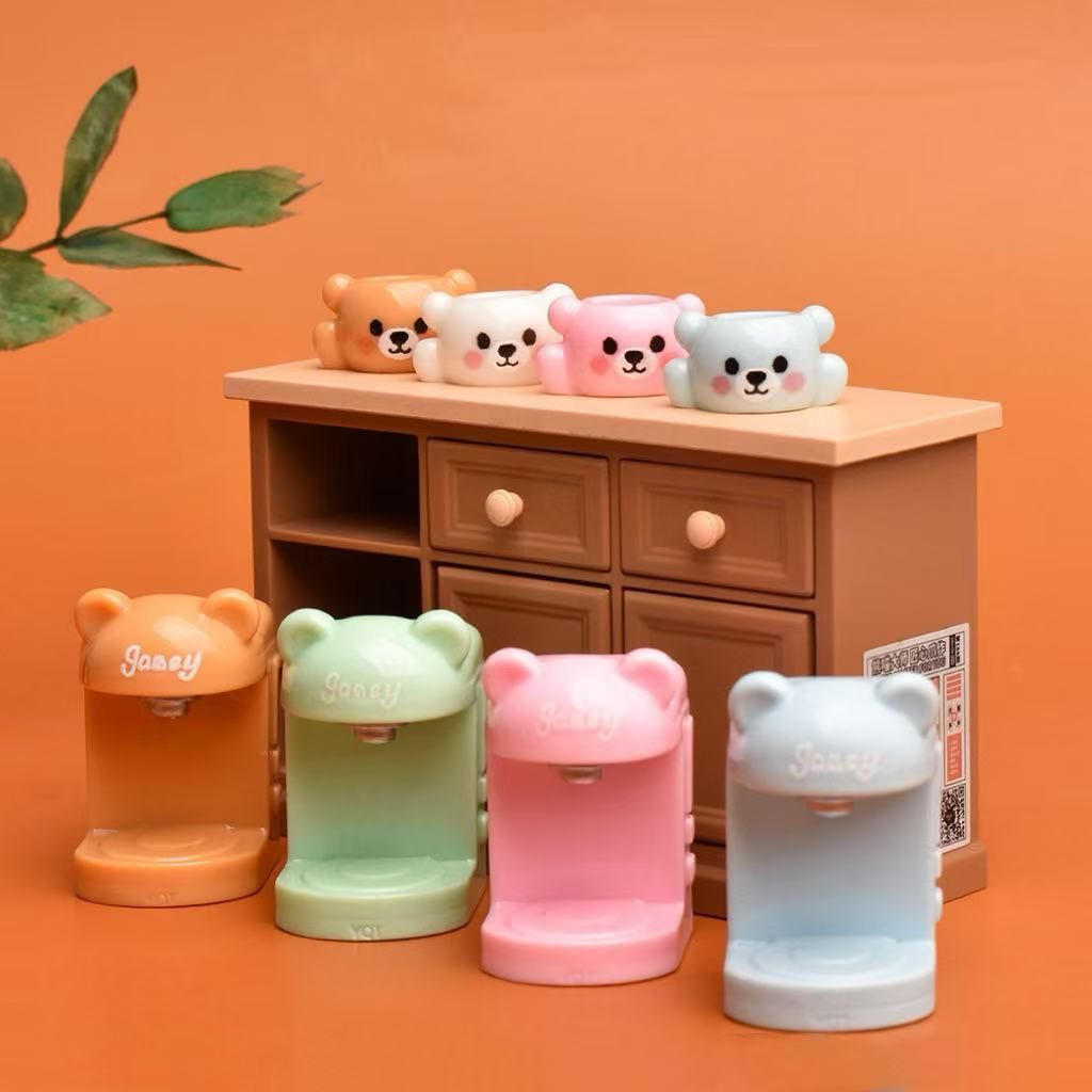 ミニチュアコーヒー　エスプレッソマシン　サクラピンク　ドールハウス ミニチュアコーヒー エスプレッソマシン サクラピンク ドールハウス