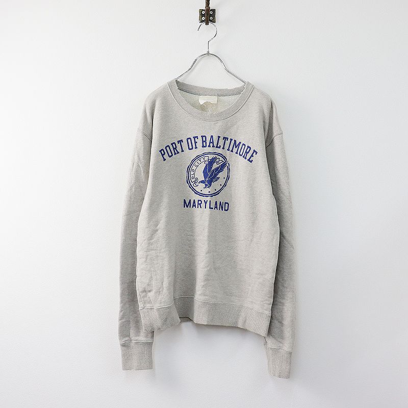 AP STUDIO ◇PORT OF BALTIMORE SWEAT AP STUDIO エーピーストゥディオ PORT OF BALTIMORE SWEAT/グレー