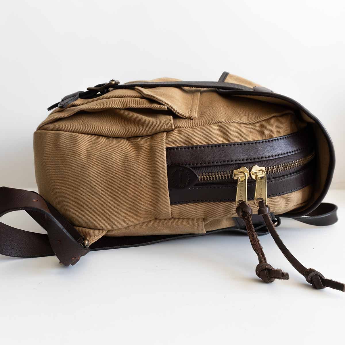 美品】FILSON【Rucksack リュック】タン コットンツイル×レザー