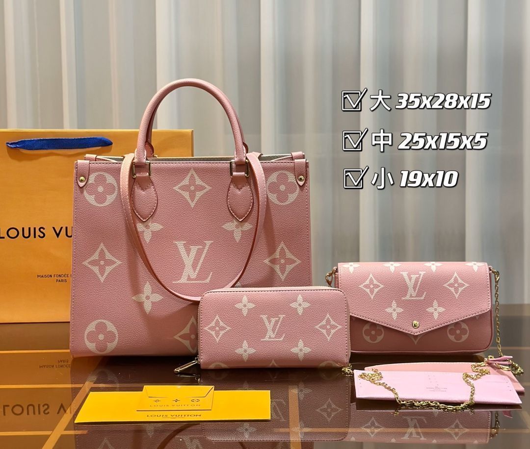 最終値下げ LOUIS VUITTON ルイヴィトン トートバッグ ショルダーバッグ   財布  3点セットバッグ オンザゴー MM