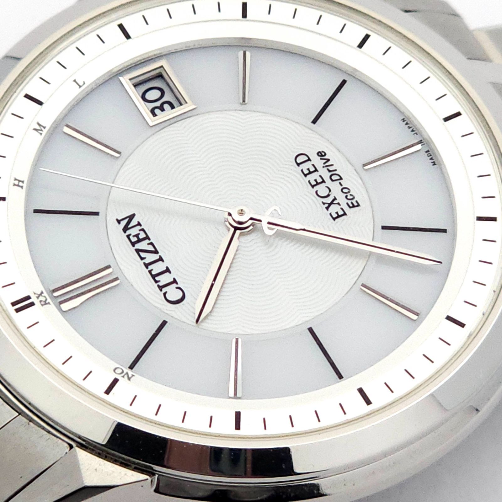 ☆美品 CITIZEN シチズン エクシード H113-T016189 ソーラー電波 動作 
