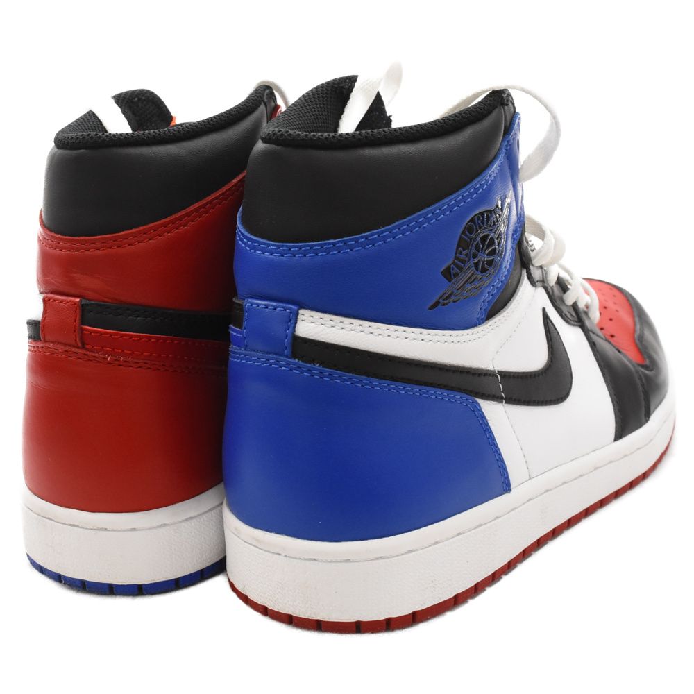 NIKE (ナイキ) AIR JORDAN 1 RETRO HIGH OG TOP 3 エアジョーダン1 トップ3 ハイカットスニーカー  US9/27cm ブラック/レッド/ブルー 555088‐026