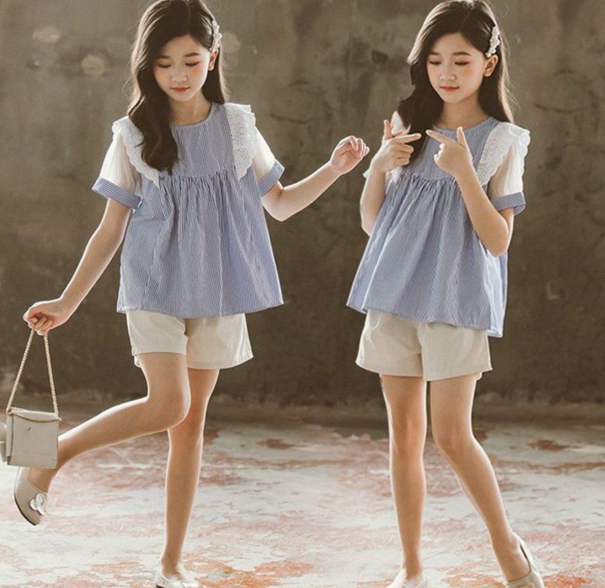 子供服 セットアップ 夏 子供服 女の子 夏服 半袖 上下セット ストライプ Tシャツ 2点セット パンツ 子供服 セットアップ 子供服 女の子 夏服 涼しい ゆったり カジュアル ナチュラル 子ども
