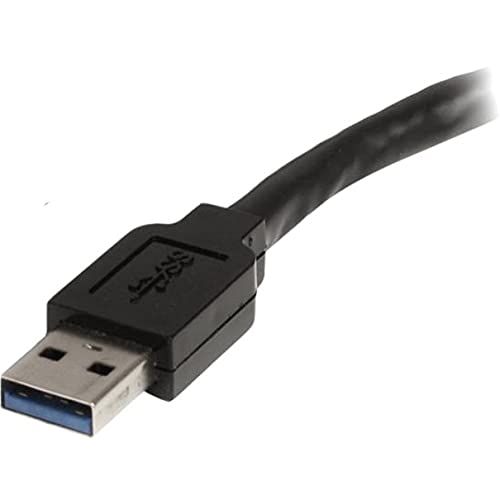StarTech.com USBケーブル USB 3.0 5Gbps 10m アクティブタイプ Type-A - Type-A オス - メス ACアダプター付属 ブラック USB 延長コード リピーター ロング エクステンダー ケーブル USB3AA WWW_MEBLE-SODAR_PL