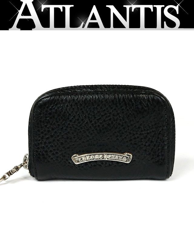 CHROME HEARTS 銀座店 クロムハーツ 新品 ラウンドファスナー コインケース 小銭入れ レザー SV925 黒 96828
