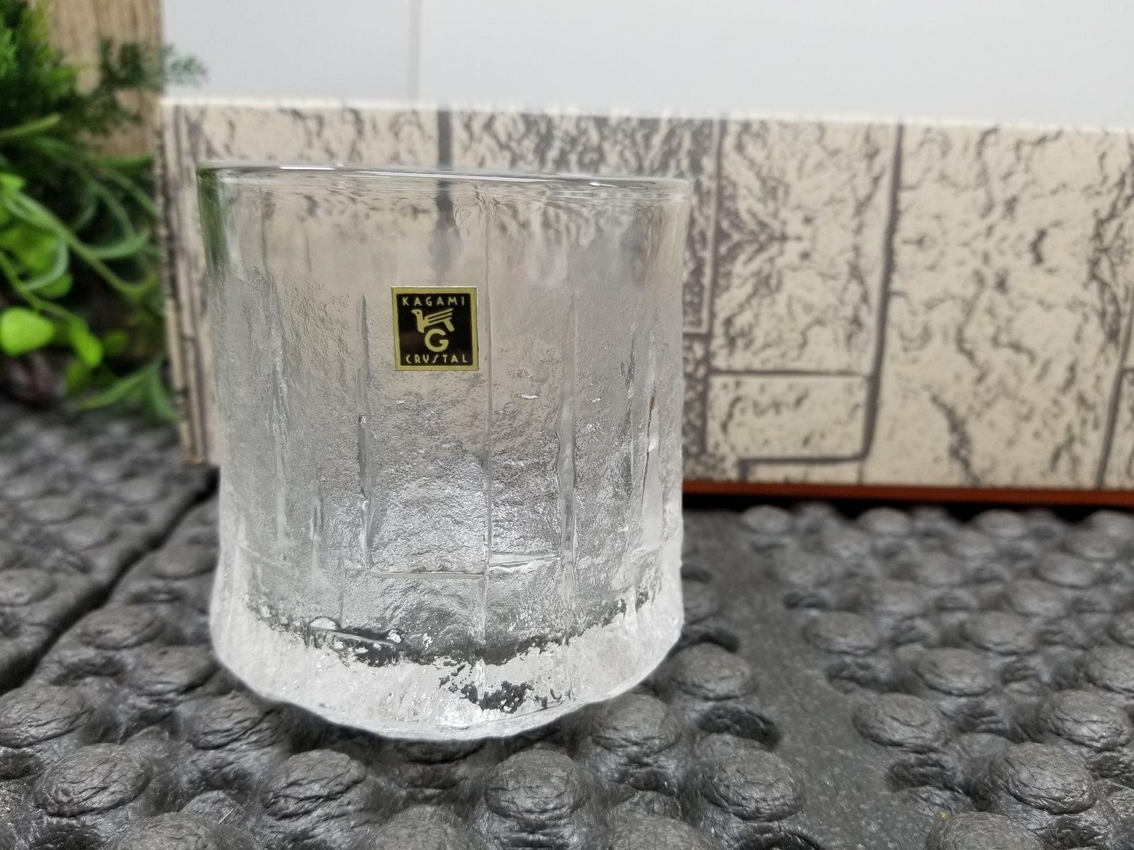 カガミクリスタル 石垣 ロックグラス タンブラーセット 三越 A805908