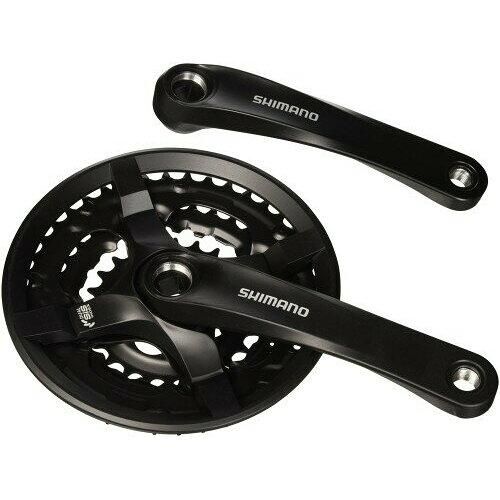 【新品・2営業日で発送】SHIMANO シマノ シマノ(SHIMANO) クランクセット FC-TY501 42X34X24T 8／7／6S チェーンガード付 170mm ブラック EFCTY501C244CLB TOURN...