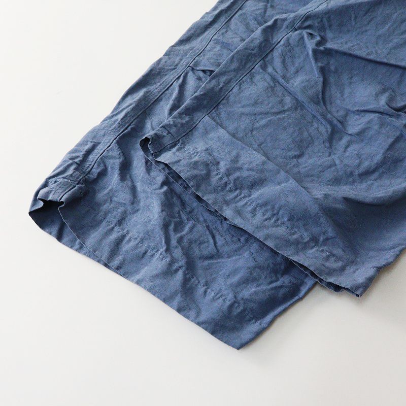  定価2.6万 2025 SS ネストローブ nest Robe コットンリネンタイプライター 2 wayサロペット パンツ F ブルー┃綿麻 その他 その他