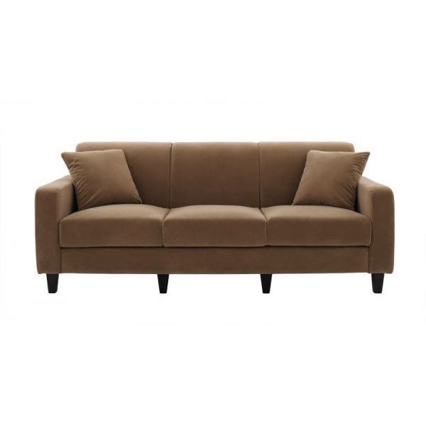 ソファー 幅190cm【LeJOY スタンダードタイプ】 マロンベージュ 脚：角錐/ナチュラル 【リジョイ】：20色から選べる！カバーリングソファ【代引不可】