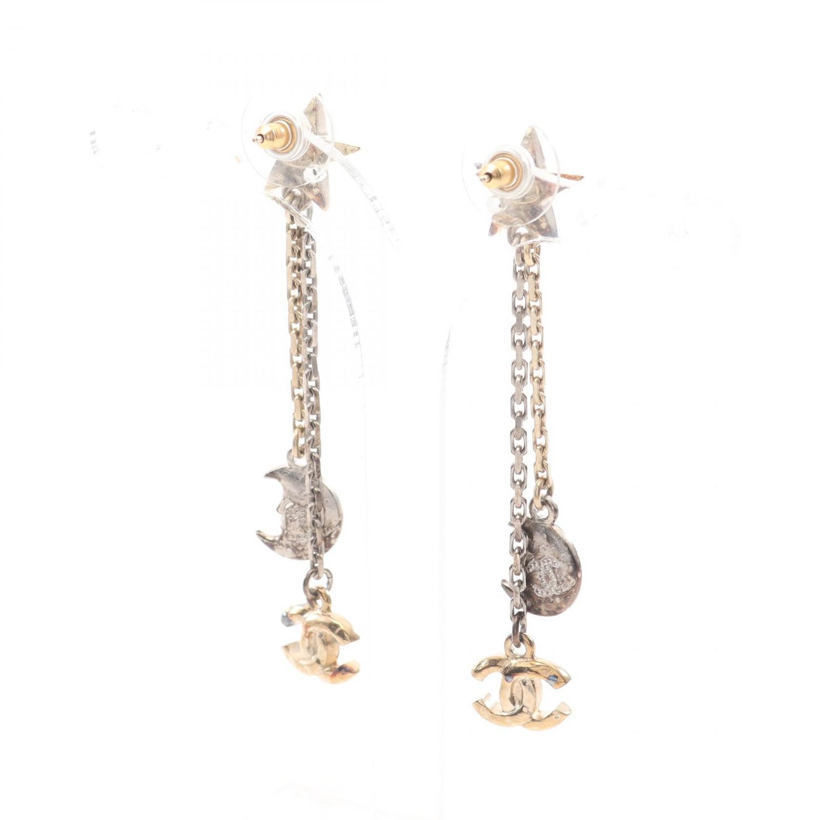シャネル CHANEL ピアス ココマーク スター ムーン A97675 GP