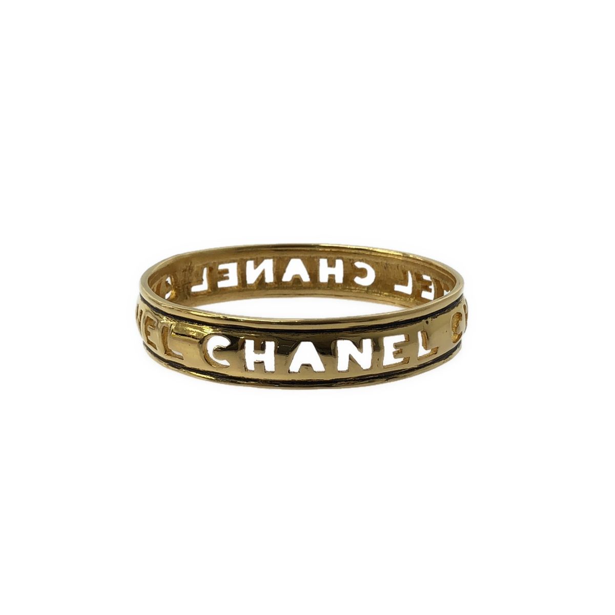CHANEL / シャネル | ロゴ カットアウト バングル ブレスレット