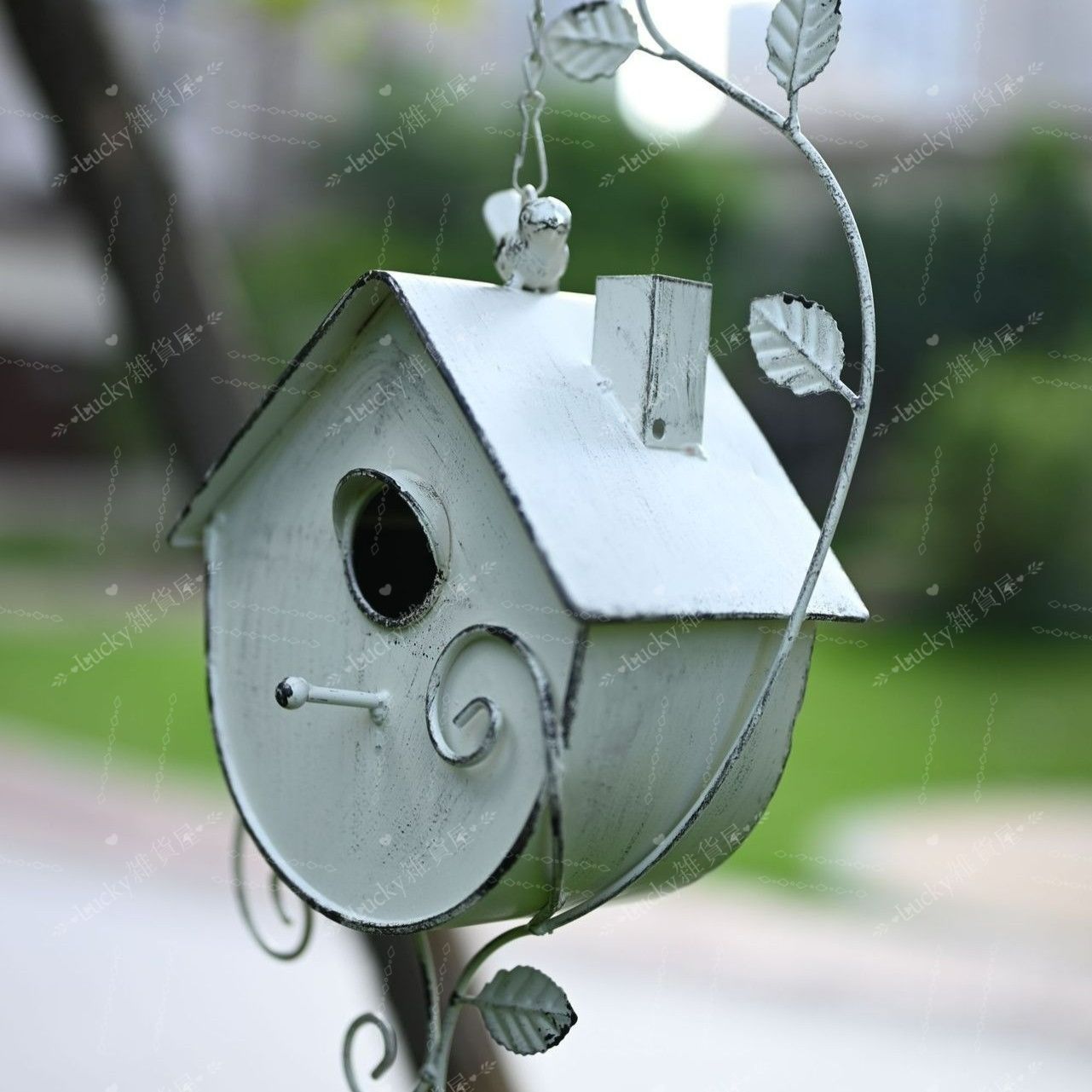 ガーデンオブジェ 鳥の巣 モダン ヴィンテージ調 2カラー展開