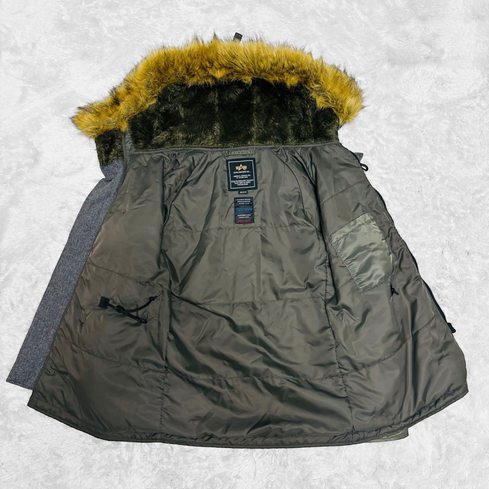 美品 ALPHA INDUSTRIES NICOLE CLUB FOR MEN N-3B フライトジャケット 