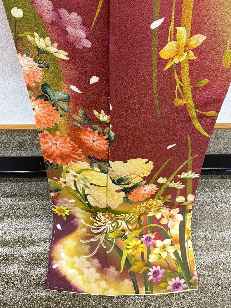 振袖 豪華 ちりめん 個性的 幻想的 身丈174cm 躾糸付き MO2881 - メルカリ
