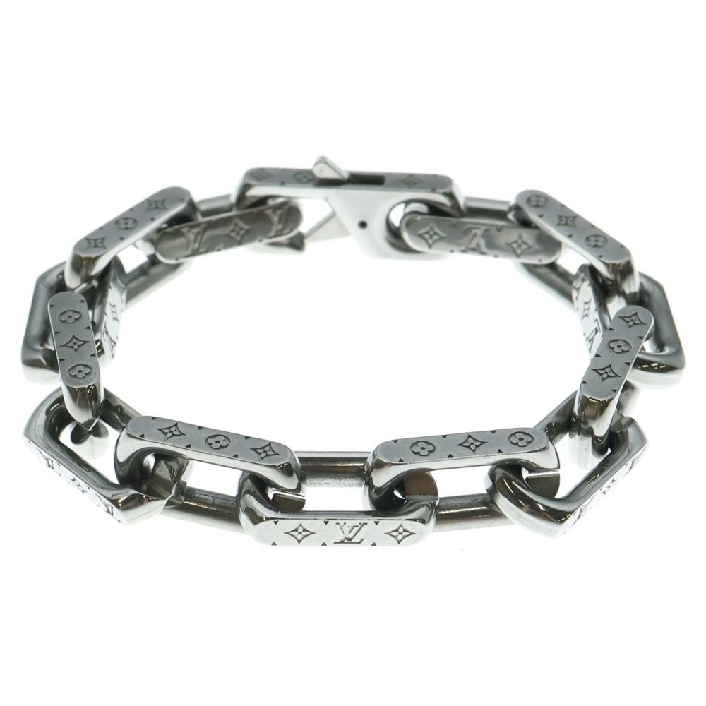 LOUIS VUITTON ルイヴィトン モノグラム コリエ チェーンブレスレット M00308 シルバー
