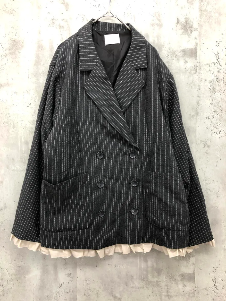 2025年最新】loinnuit フリルレイヤードデザインジャケットの人気