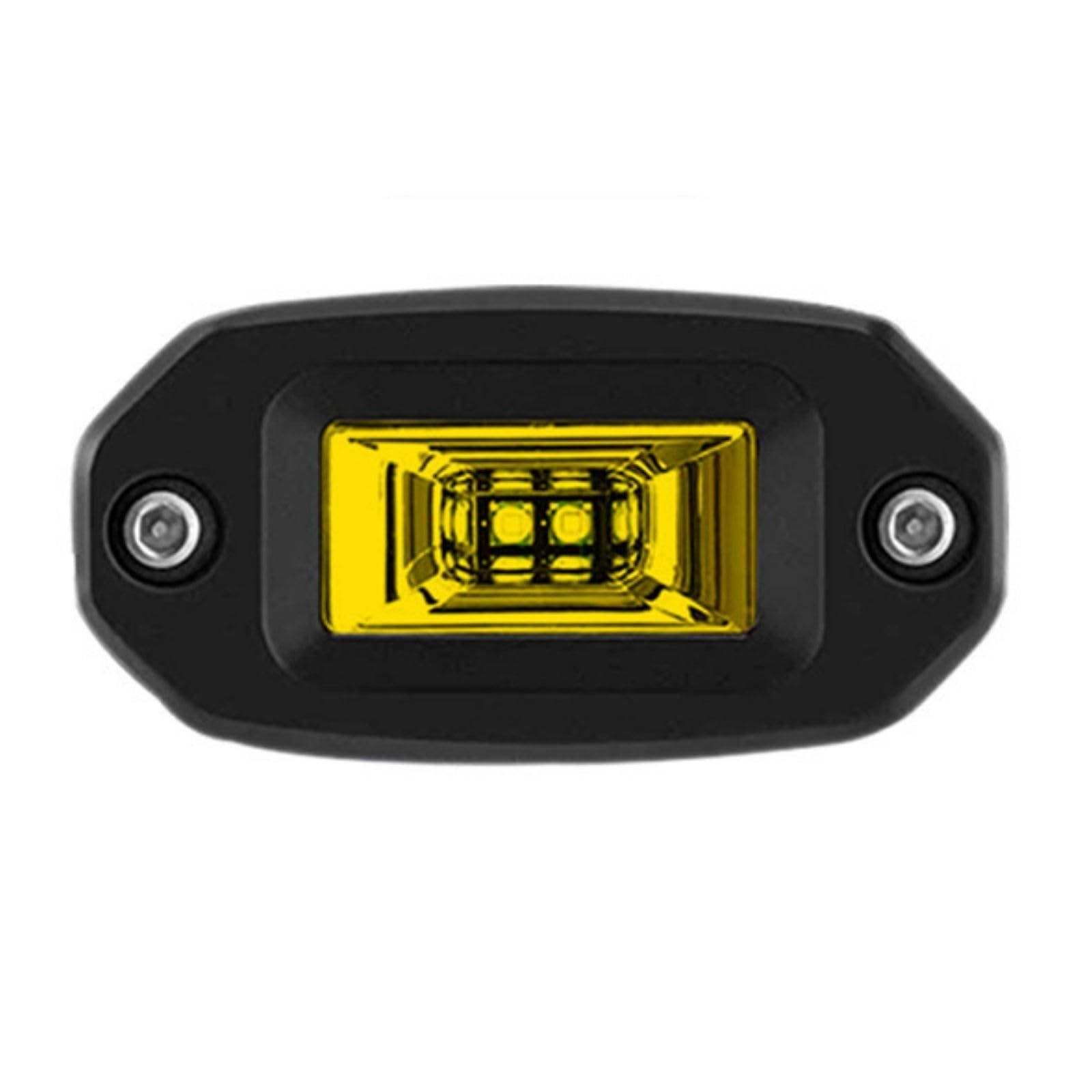 Archnote 作業灯 ワーク ライト フォグ バック ランプ led 埋め込み 式 車 バンパー グリル パネル 12v 24v 20w イエロー 黄色 [イエロー]
