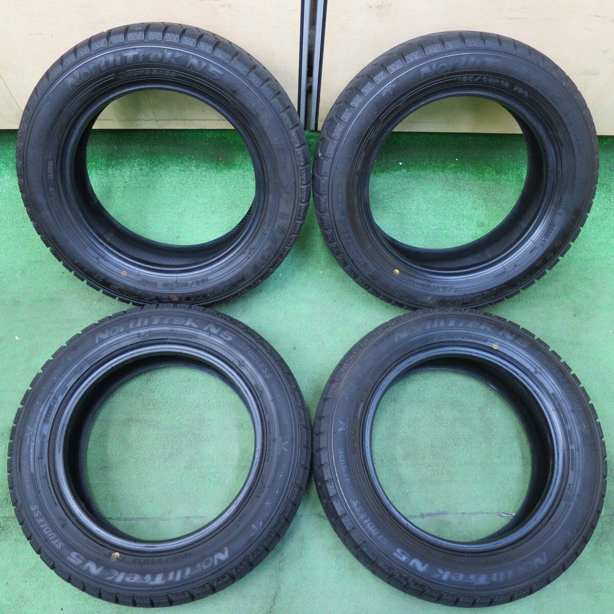 22年 スタッドレス 155 65R13 オートバックス ノーストレック N5 タイヤ 13インチ ライフ モコ アルト ワゴンR ミラ ムーブ 等 5011506イスタ