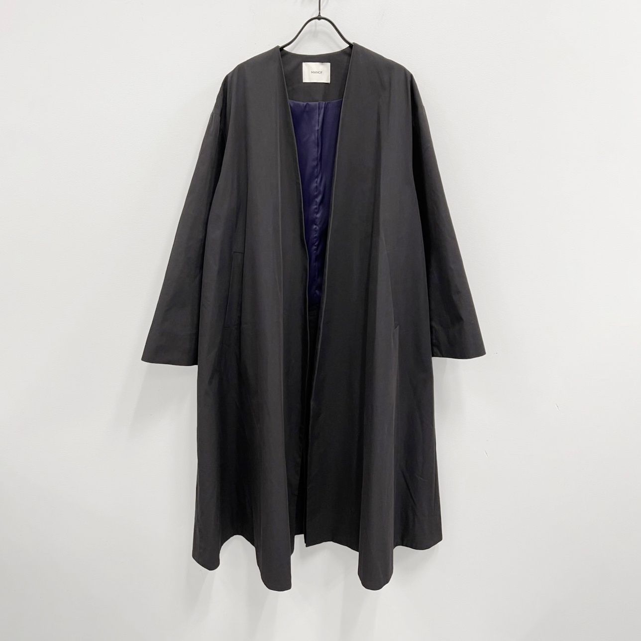 Manof NO COLLAR A-LINE COAT コート