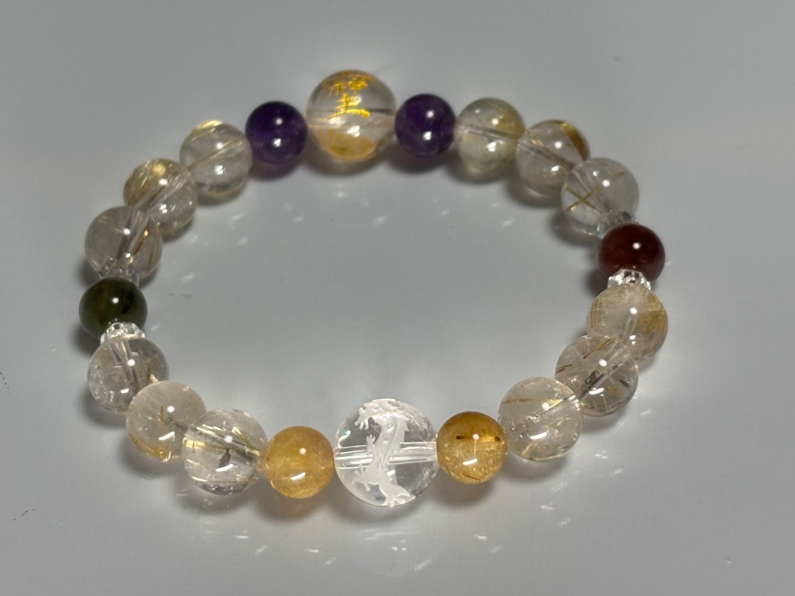 そしじ ルチルクォーツ ブレス ルチル ゴールドルチル 水晶 金運