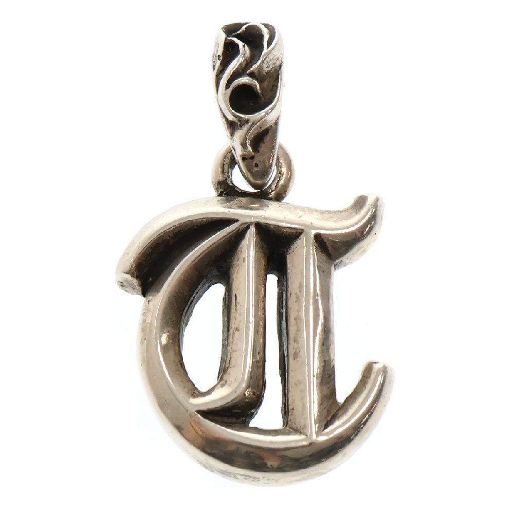 CHROME HEARTS クロムハーツ ALPHABET CHARM アルファベットチャーム Tイニシャル ペンダントトップ シルバー BCA205