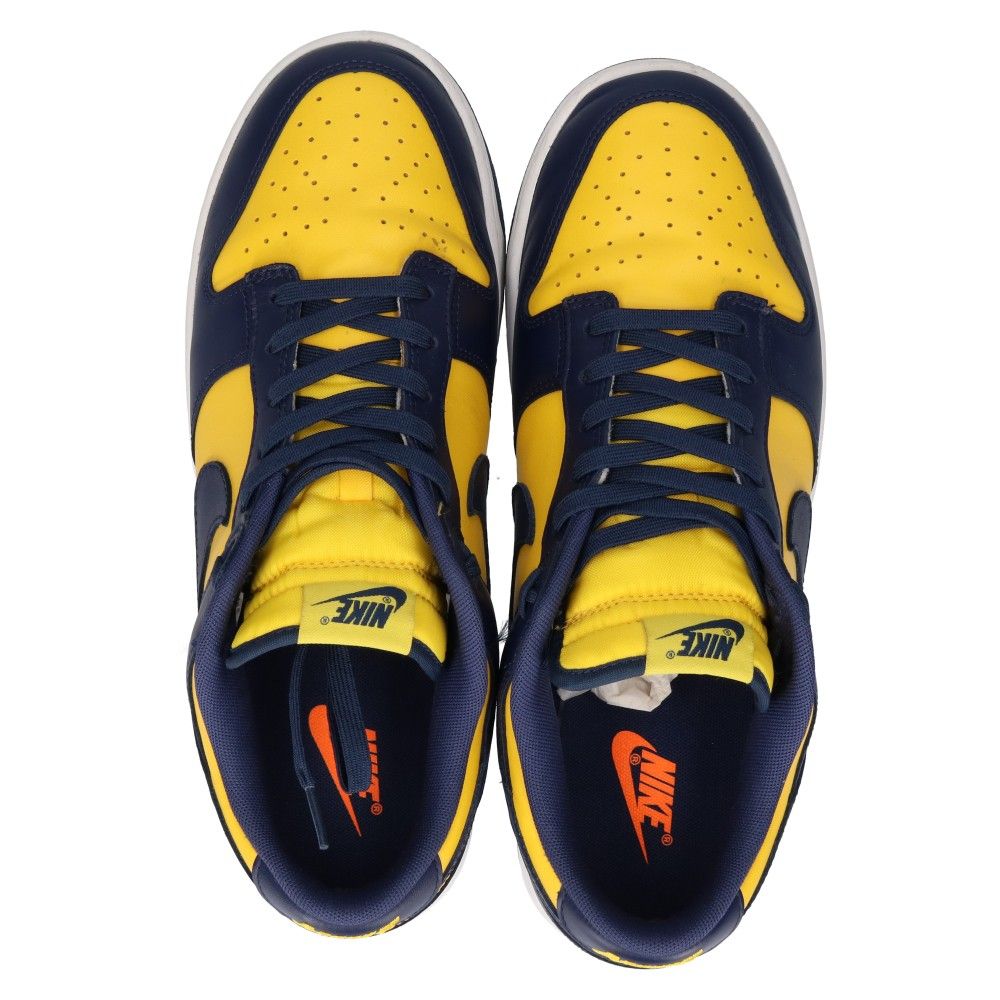 NIKE (ナイキ) DUNK LOW MICHIGAN ダンク ローカットスニーカー ミシガン イエロー/ネイビー US11/29.0cm  DD1391-700 - メルカリ