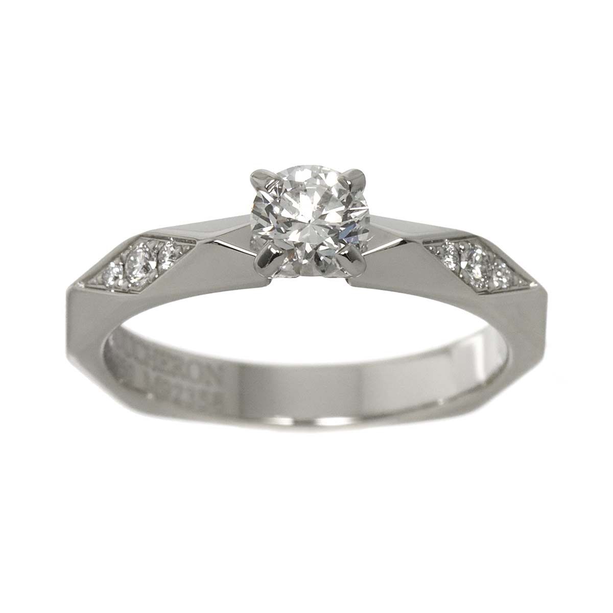 ブシュロン ファセット ダイヤ 0.33ct E/VVS2/3EX #48 リング Pt