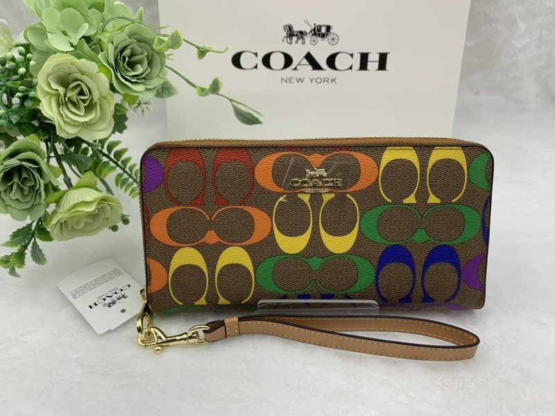 コーチ 長財布 COACH 財布 プレゼント シグネチャー ロング ジップ