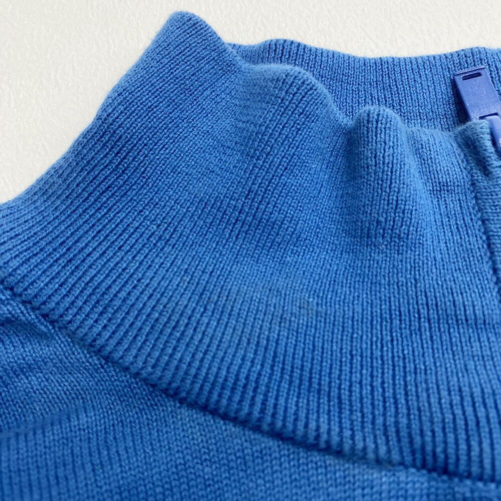 LACOSTE☆ラコステ　ワンポイント　刺繍　ハーフジップニット　セーター　XL LACOSTE☆ラコステ ワンポイント 刺繍 ハーフジップニット