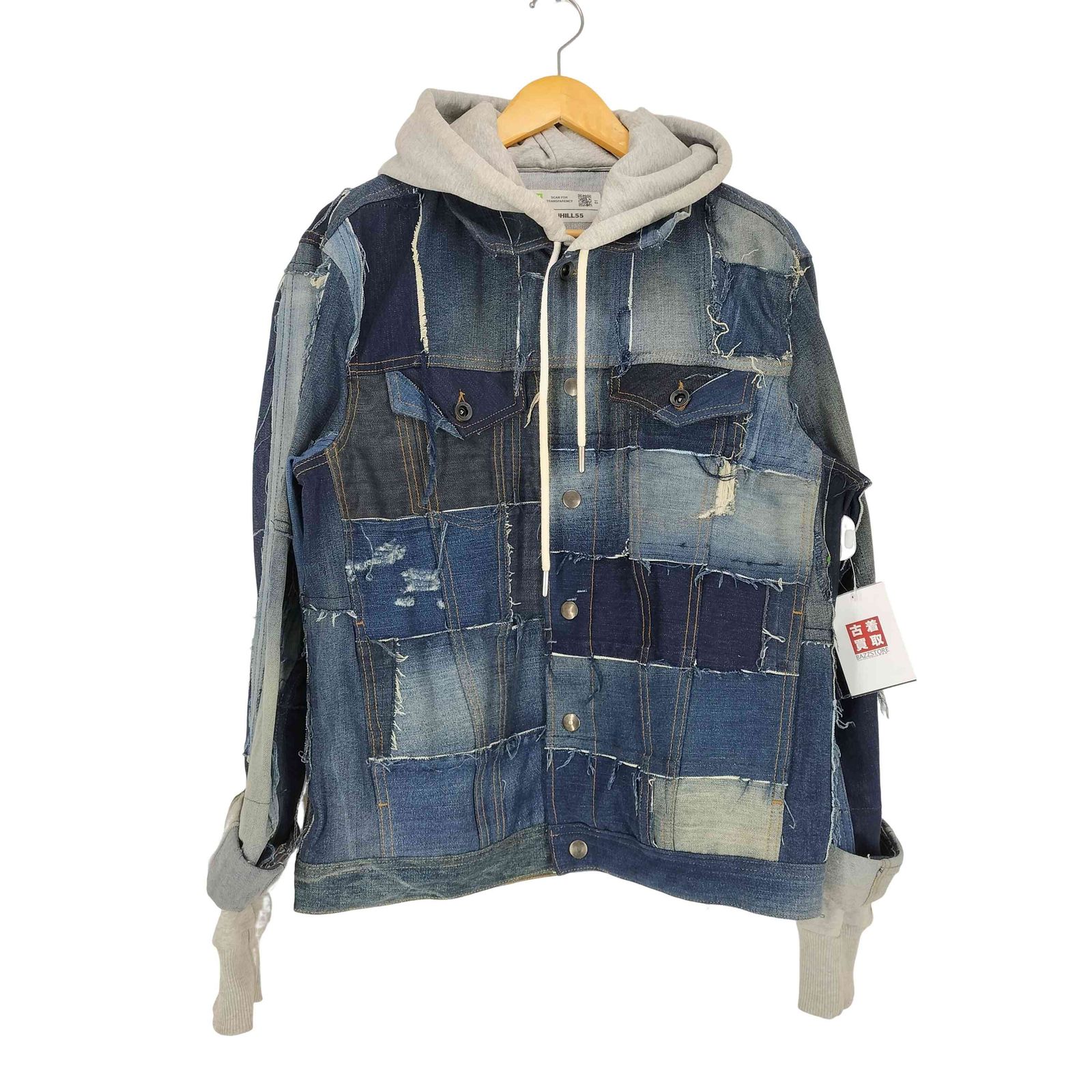 ディーゼル DIESEL D-OWNHILL55 パッチワークデニムジャケット メンズ L