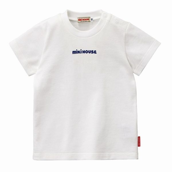 ○30%OFFセール○ミキハウスmikihouseロゴプリント シンプル半袖