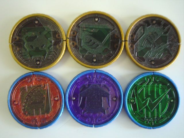 衝撃特価 ☆Hee25HZ仮面ライダーオーズ000オーメダル6フルコンプ11種 仮面ライダー