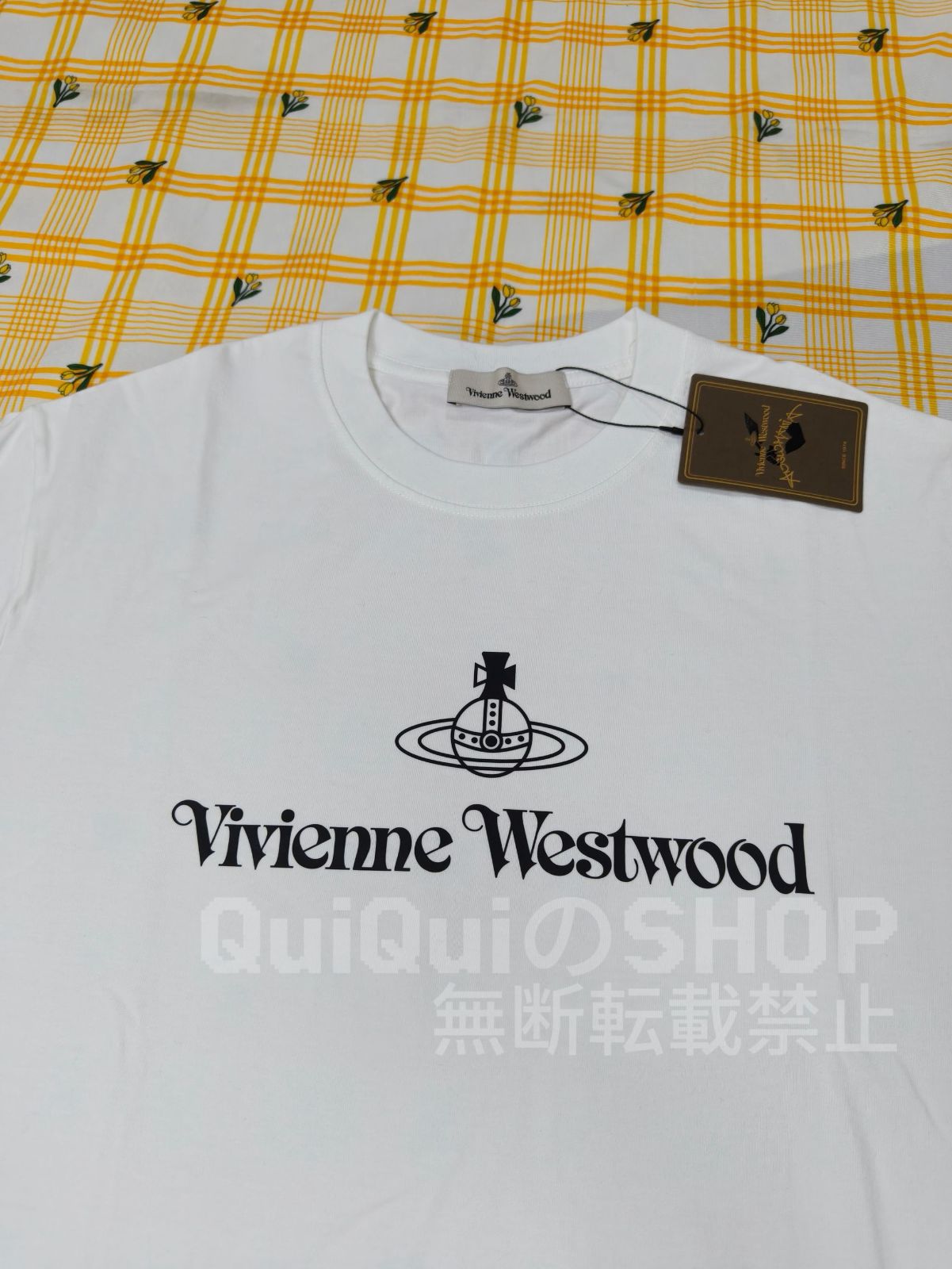 Vivienne Westwood ゆったりロゴプリント半袖Tシャツ ホワイト ヴィヴィアン・ウエストウッド Vivienne Westwood ゆったりロゴ