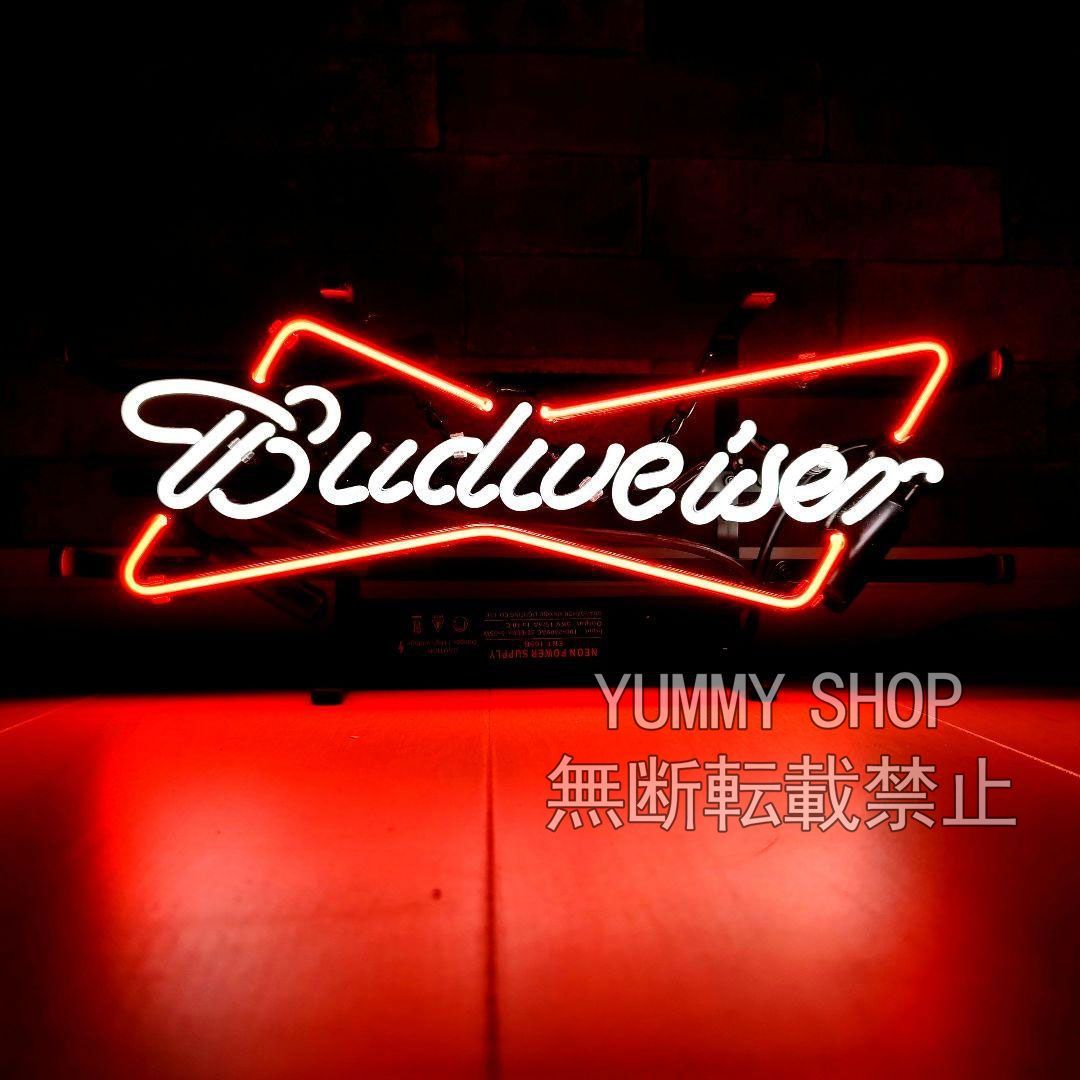 Budweiser NEON SIGN バドワイザー ネオンサイン ノベルティ ネオン管 看板 おしゃれ 照明 ネオン看板 BAR 広告用看板 -  メルカリ