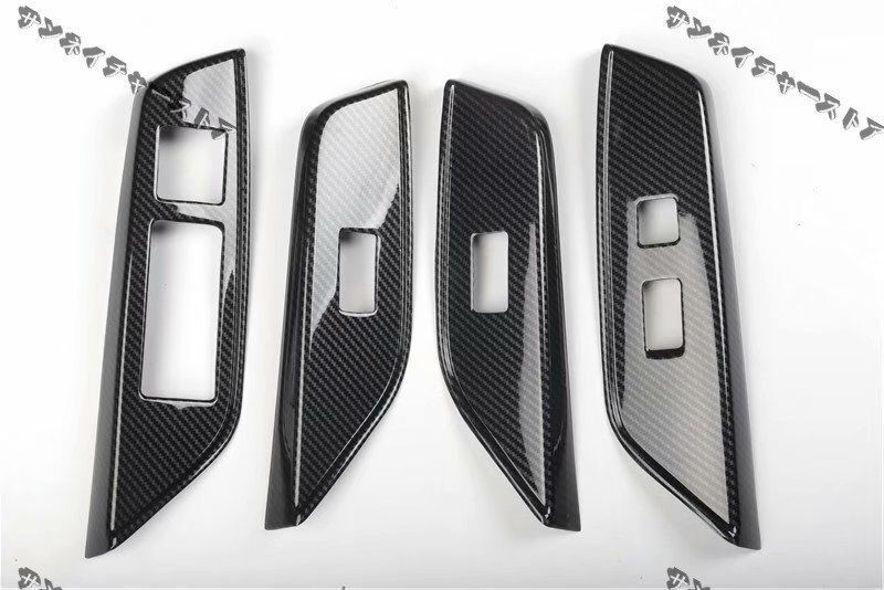 LEXUS レクサス ES300h 右ハンドル ウィンドースイッチ カバー カーボン紋理 4点セット