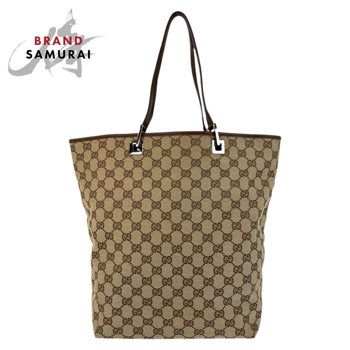 GUCCI グッチ ベージュ ブラウン GGキャンバス/レザー 31243 トート 