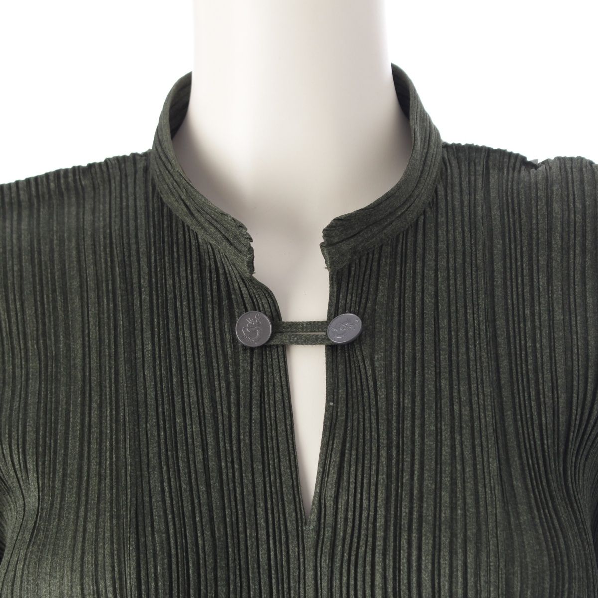PLEATS PLEASE　前ボタン開き ワンピース PLEATS PLEASE ISSEY MIYAKE イッセイミヤケ プリーツプリーズ