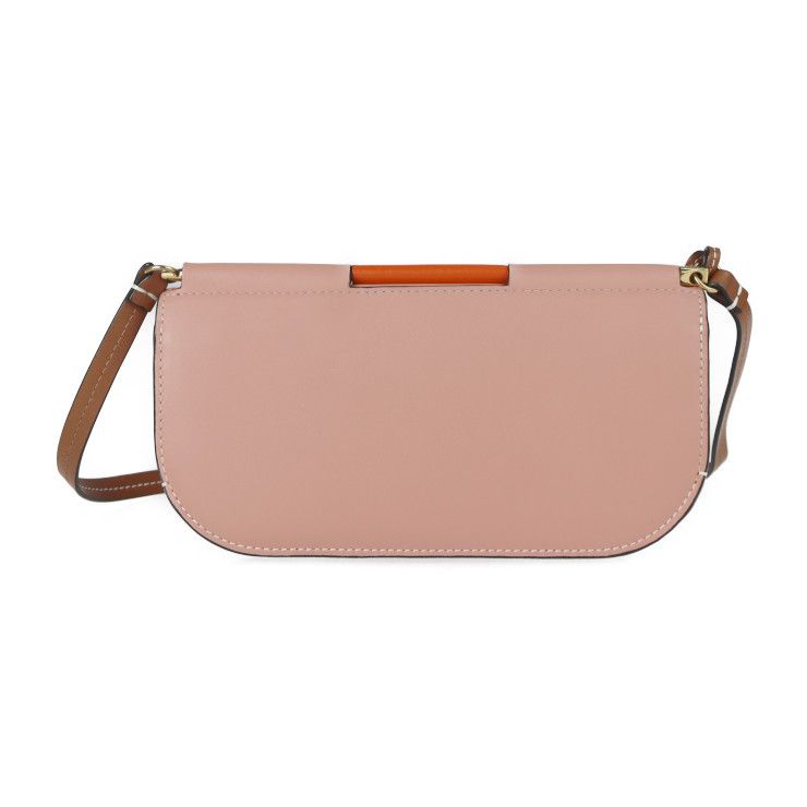 LOEWE ロエベ GATE POCHETTE ゲートポシェット ショルダーバッグ 11354BU52 レザー オレンジ系 ピンク系 ゴールド金具  ショルダーウォレット 長財布 【本物保証】