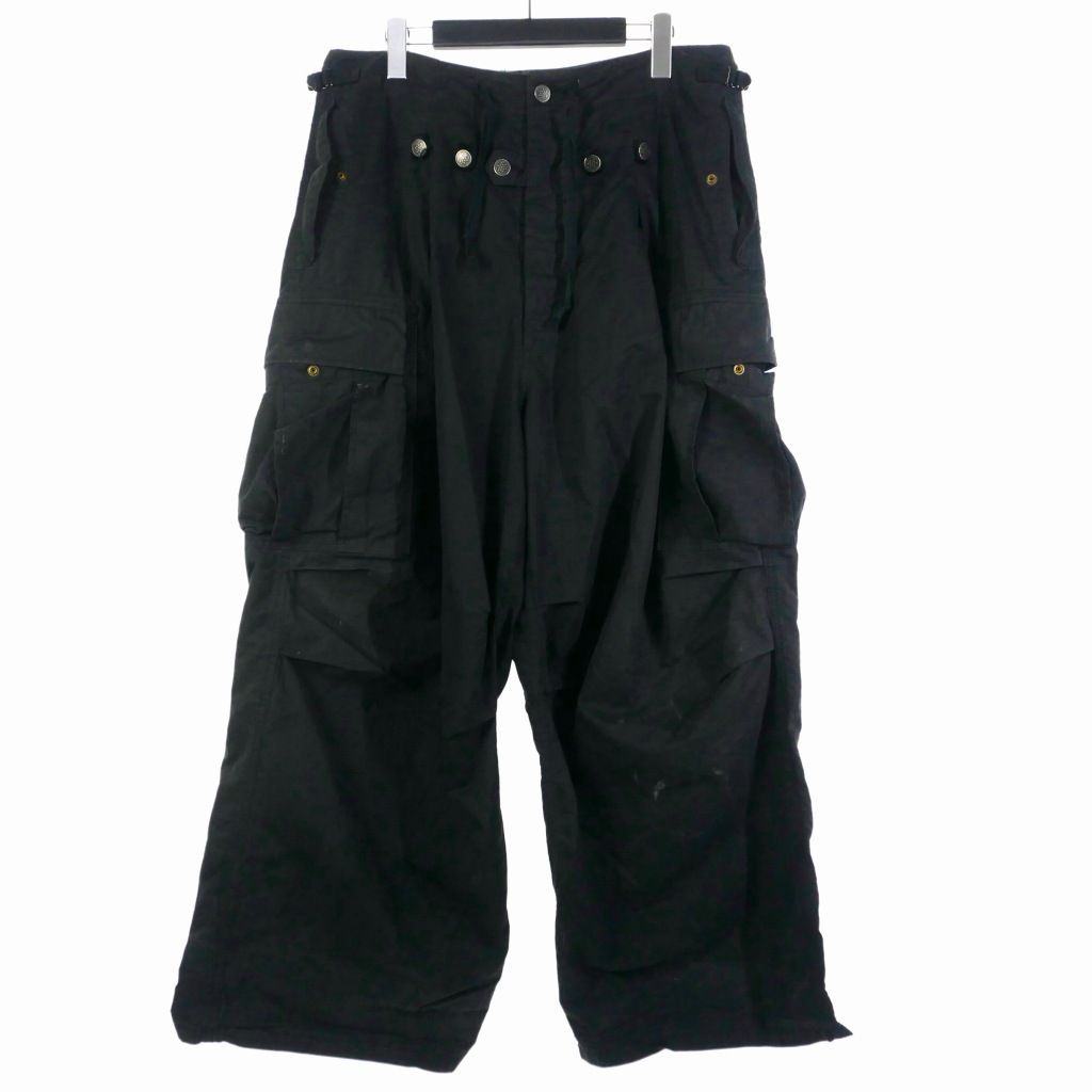 キャピタル kapital リップストップジャンボカーゴパンツ ワークパンツ 3 ブラック 黒 EK-1374