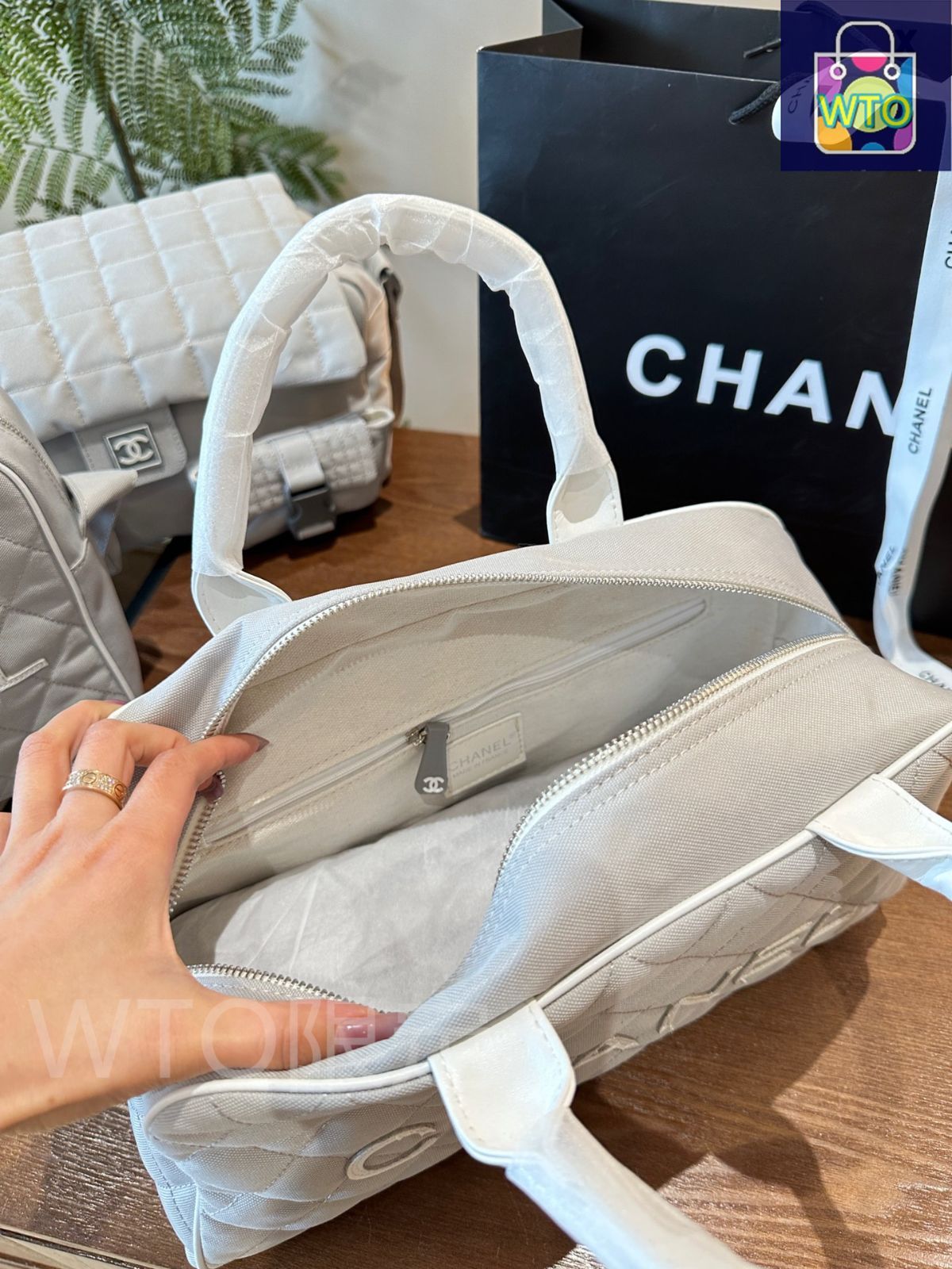 正規品　CHANEL ヴィンテージ　旧トラベルライン　通勤　ジム　旅行バッグ CHANEL - CHANEL シャネル 旧トラベルライン ボストンバッグ