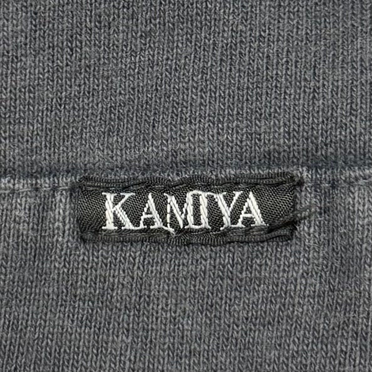 KAMIYA 24SS Small Zip Up Hoodie フレイム ダメージ加工 クラッシュ