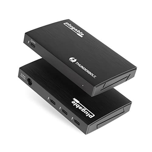 Plugable 4-in-1 Thunderbolt 4 ハブ USBC-HDMI 変換アダプター付き