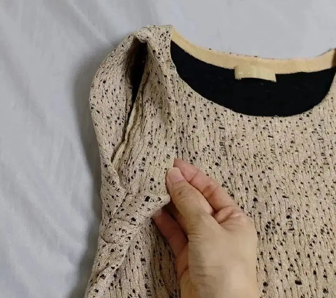 ミシャ 春夏ノースリーブニットワンピース