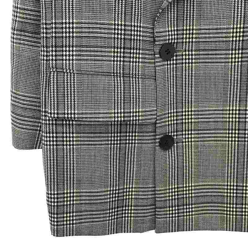 OVERCOAT / オーバーコート | 2021AW | ウール グレンチェック ダブル テーラードジャケット | 1 | グレー | メンズ OVERCOAT / オーバーコート | 2021AW | ウール グレンチェック ダブル